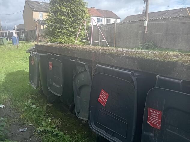 28 Brediland Road - Existing bin area